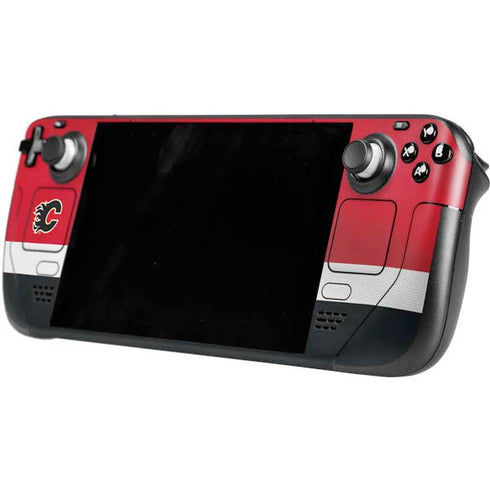 NHL Calgary Flames Jersey Steam Deck Handheld Gaming Computer Skin
